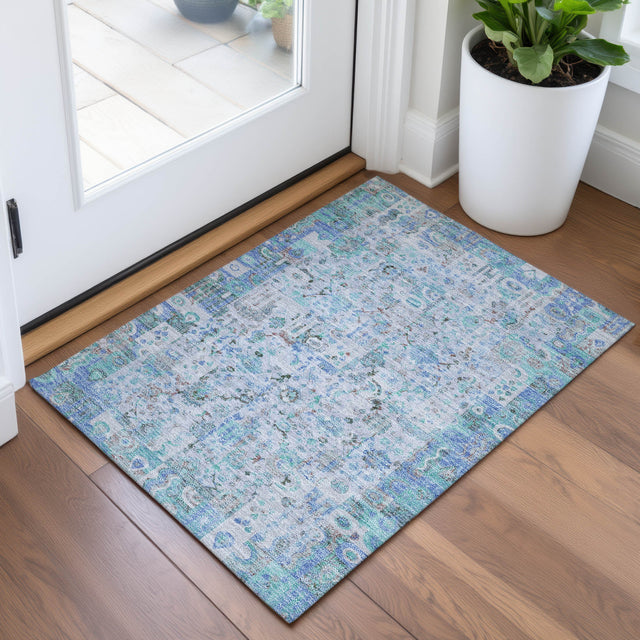 Addison Chantille ACN2099 Global Machine Made Traditional Blue Rug