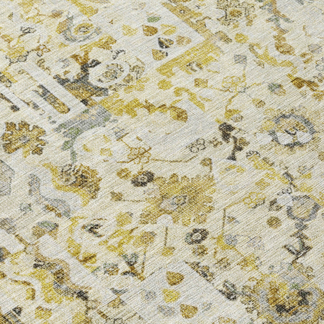 Addison Chantille ACN2099 Global Machine Made Traditional Gold Rug