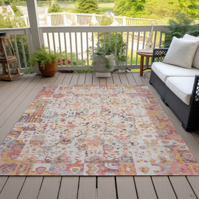 Addison Chantille ACN2099 Global Machine Made Traditional Pink Rug
