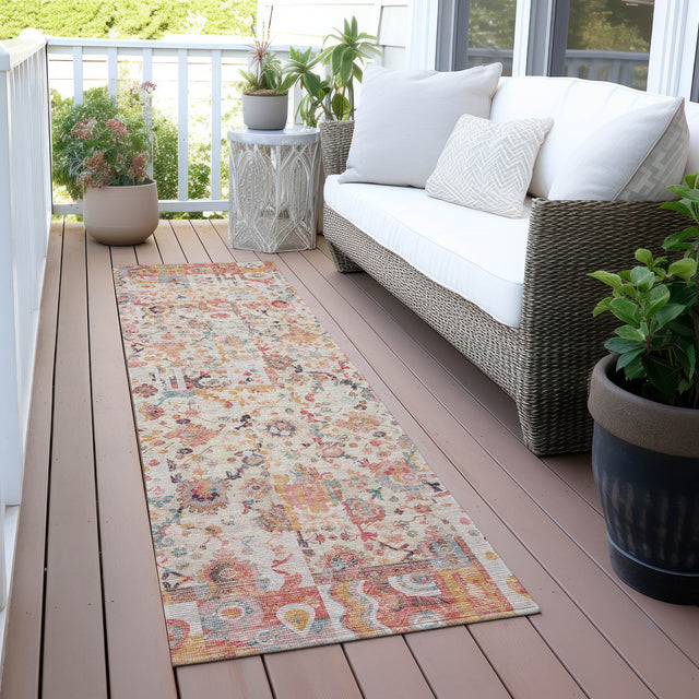 Addison Chantille ACN2099 Global Machine Made Traditional Pink Rug