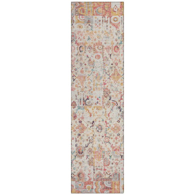 Addison Chantille ACN2099 Global Machine Made Traditional Pink Rug