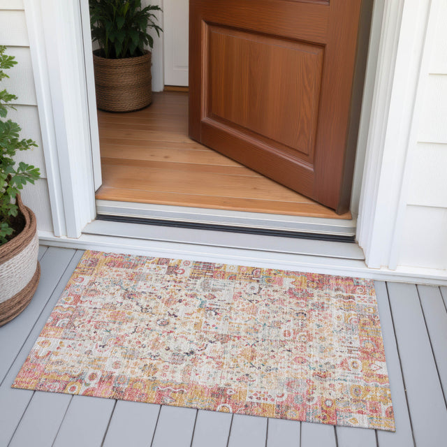 Addison Chantille ACN2099 Global Machine Made Traditional Pink Rug