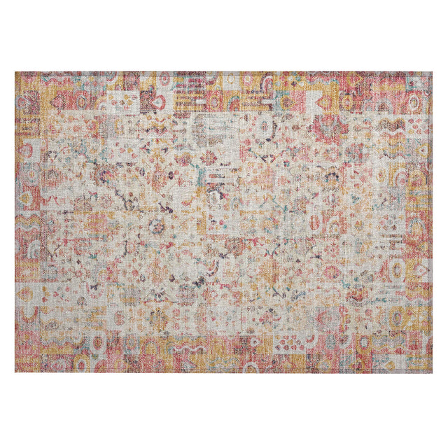 Addison Chantille ACN2099 Global Machine Made Traditional Pink Rug