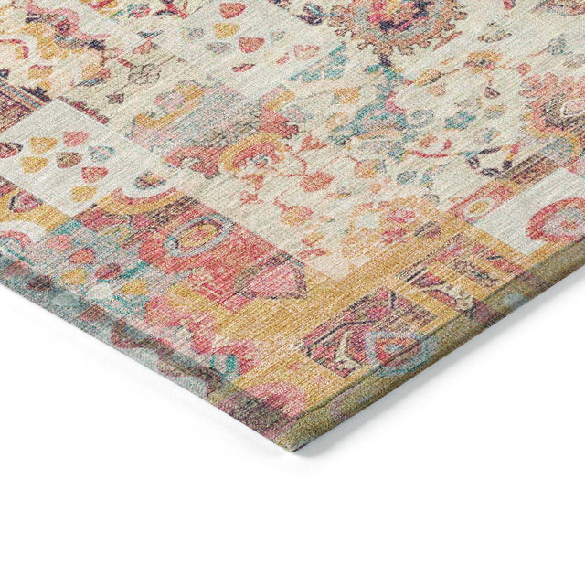 Addison Chantille ACN2099 Global Machine Made Traditional Pink Rug