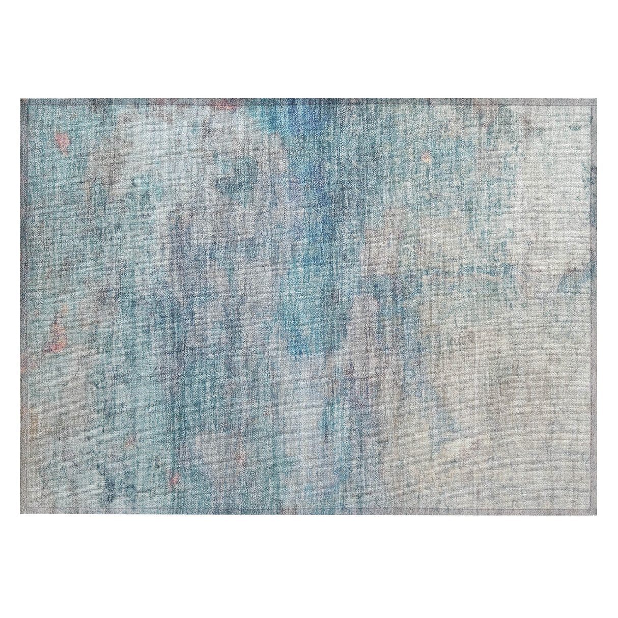 Addison Chantille ACN2100 Abstract Machine Made Transitional Aqua Rug