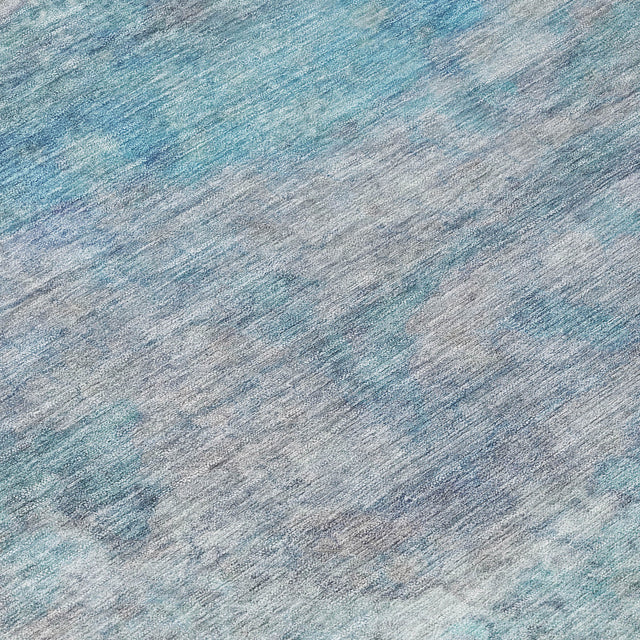Addison Chantille ACN2100 Abstract Machine Made Transitional Aqua Rug