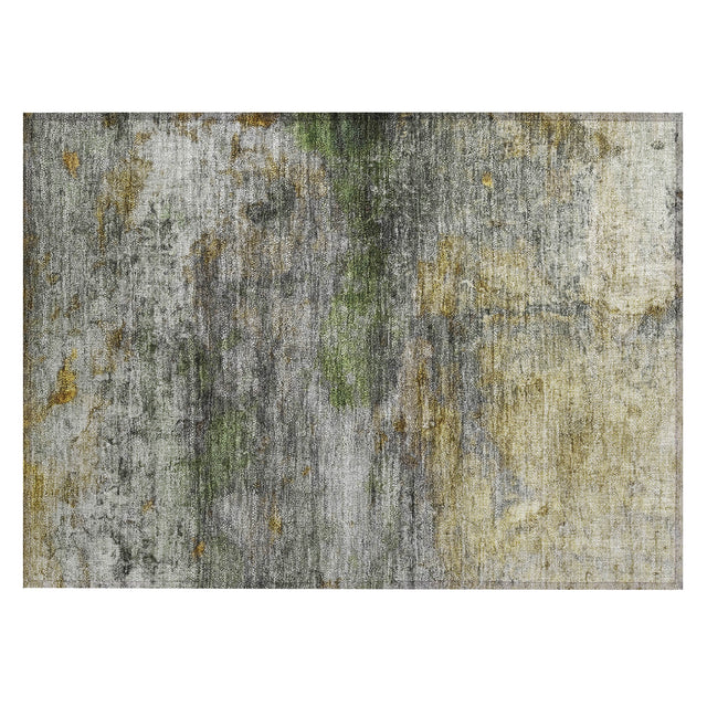 Addison Chantille ACN2100 Abstract Machine Made Transitional Olive Rug