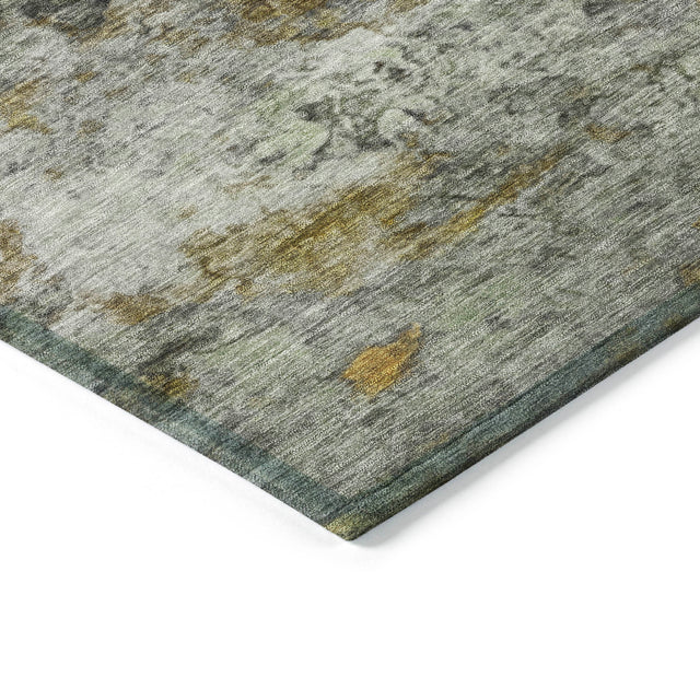 Addison Chantille ACN2100 Abstract Machine Made Transitional Olive Rug