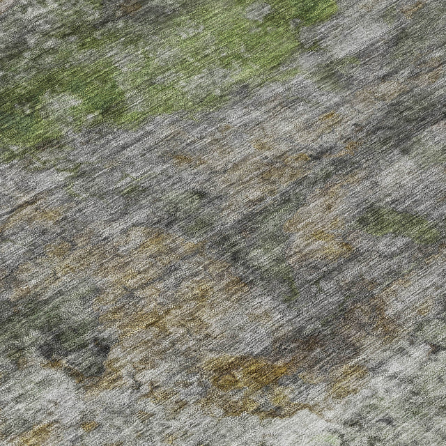 Addison Chantille ACN2100 Abstract Machine Made Transitional Olive Rug