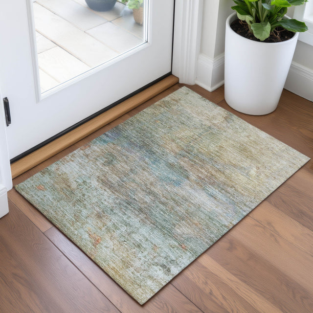 Addison Chantille ACN2100 Abstract Machine Made Transitional Wheat Rug