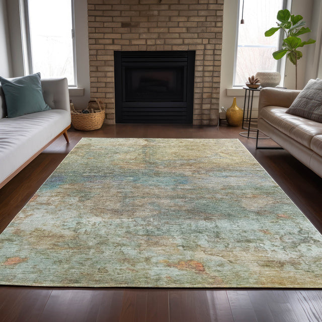 Addison Chantille ACN2100 Abstract Machine Made Transitional Wheat Rug