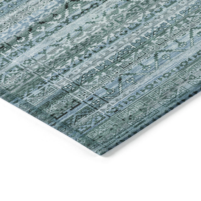 Addison Chantille ACN2101 Stripes Machine Made Transitional Aloe Rug