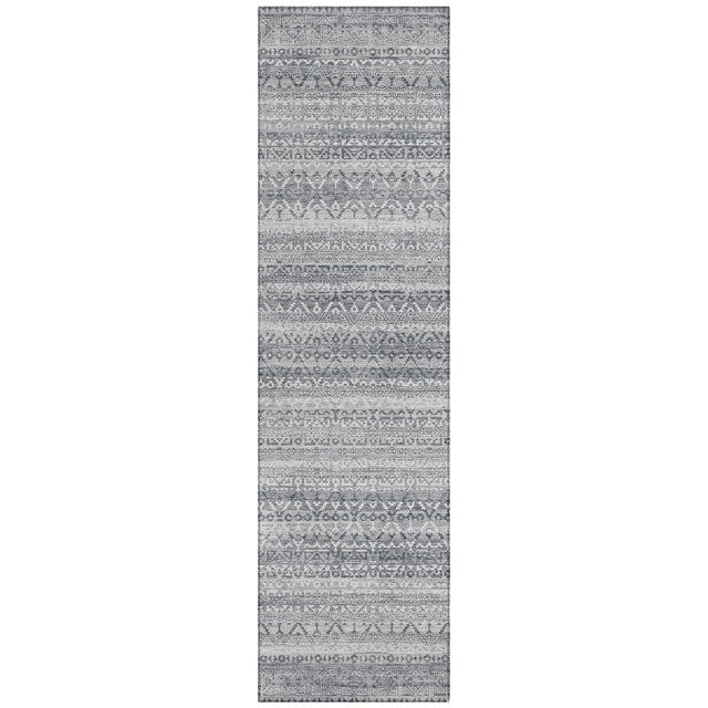 Addison Chantille ACN2101 Stripes Machine Made Transitional Gray Rug