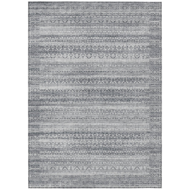 Addison Chantille ACN2101 Stripes Machine Made Transitional Gray Rug