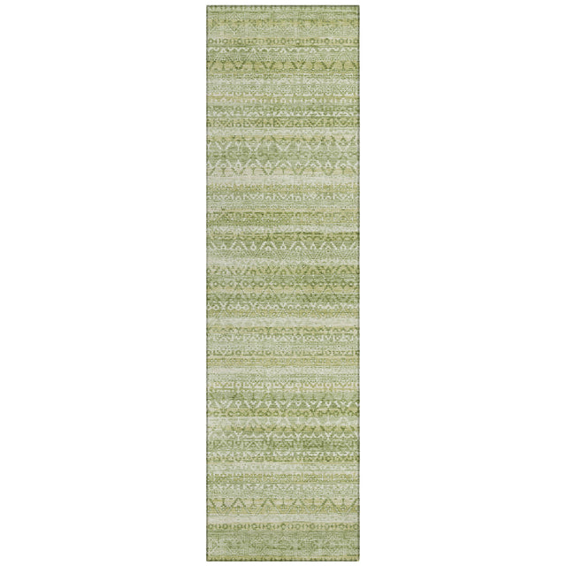 Addison Chantille ACN2101 Stripes Machine Made Transitional Sage Rug