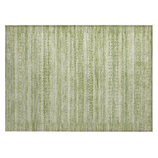 Addison Chantille ACN2101 Stripes Machine Made Transitional Sage Rug