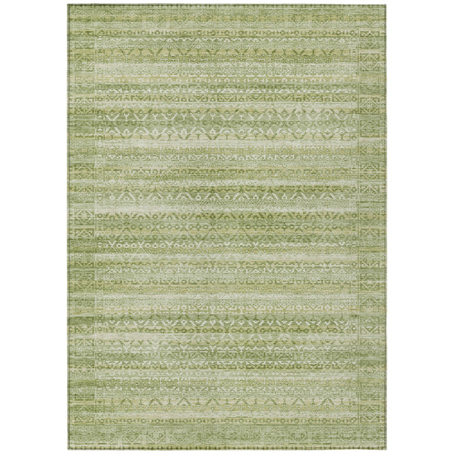 Addison Chantille ACN2101 Stripes Machine Made Transitional Sage Rug