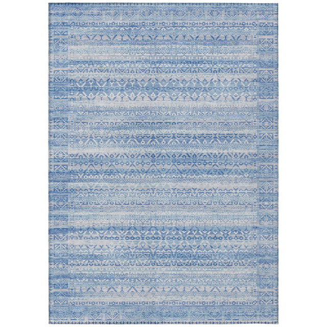 Addison Chantille ACN2101 Stripes Machine Made Transitional Sky Rug