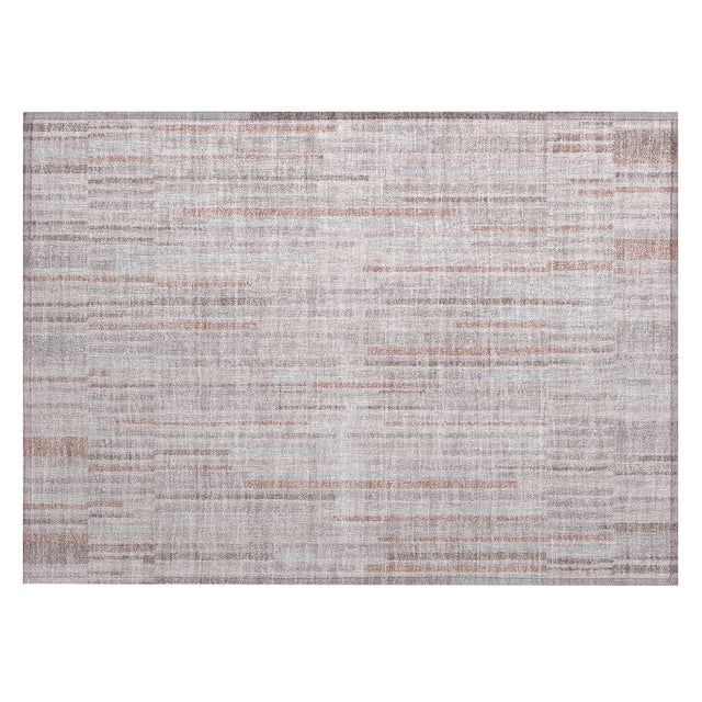 Addison Chantille ACN2102 Stripes Machine Made Transitional Coral Rug