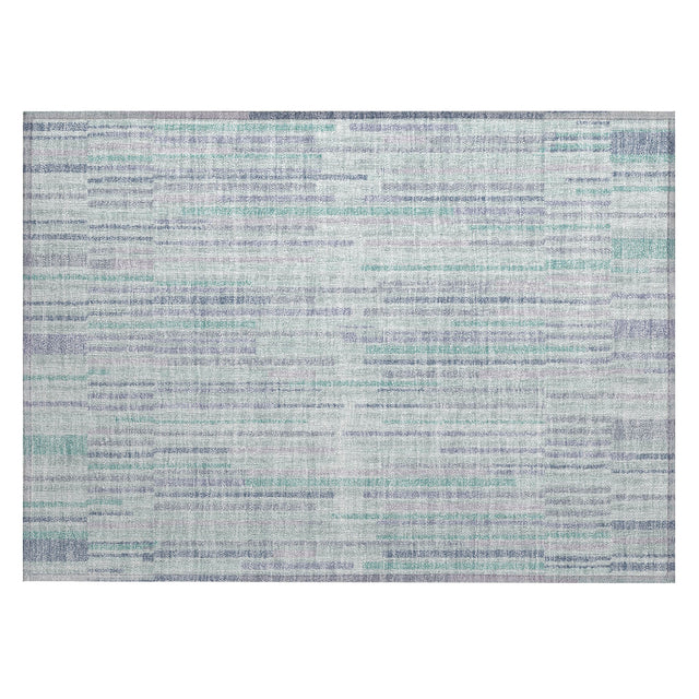 Addison Chantille ACN2102 Stripes Machine Made Transitional Mint Rug