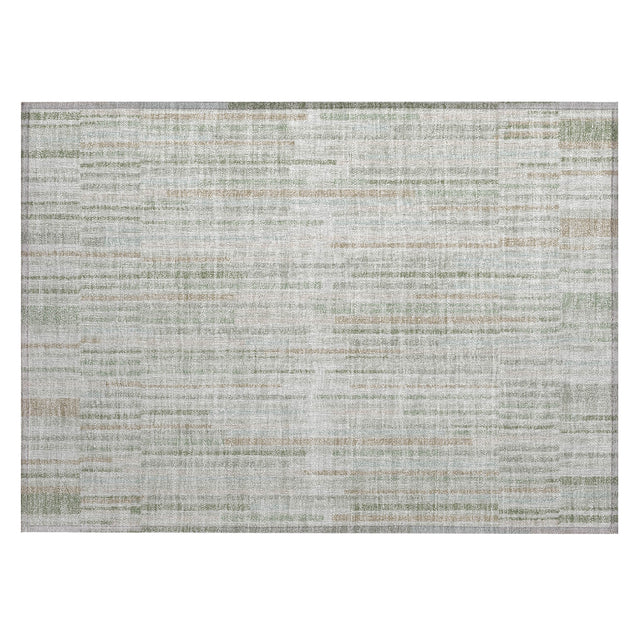 Addison Chantille ACN2102 Stripes Machine Made Transitional Sage Rug