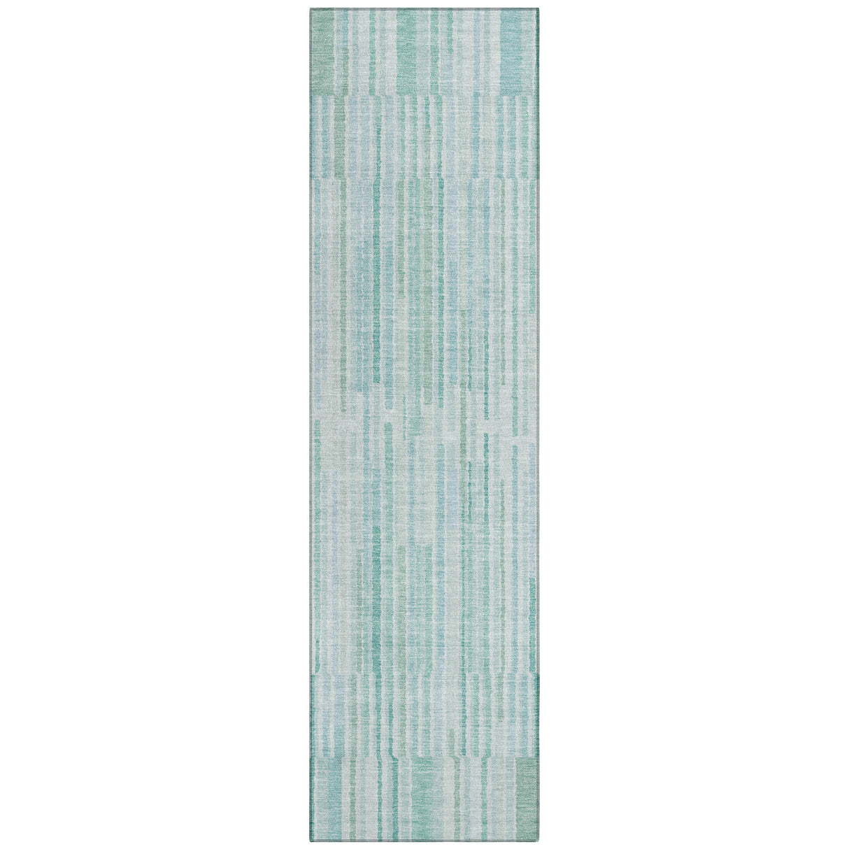 Addison Chantille ACN2102 Stripes Machine Made Transitional Turquoise Rug