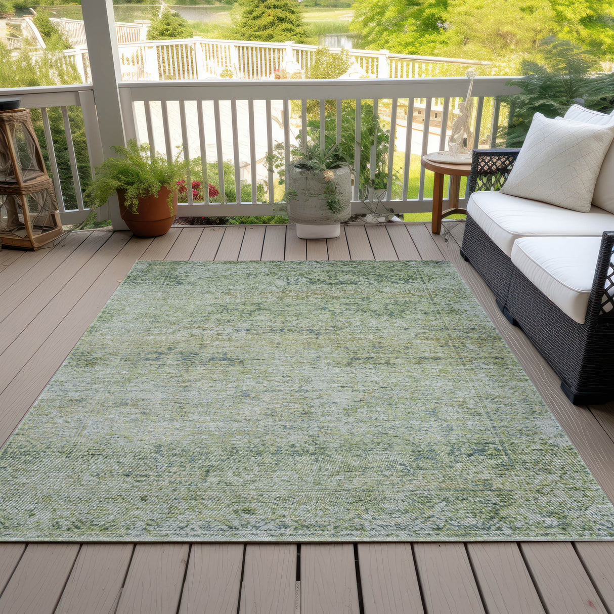 Addison Chantille ACN2103 Global Machine Made Traditional Aloe Rug