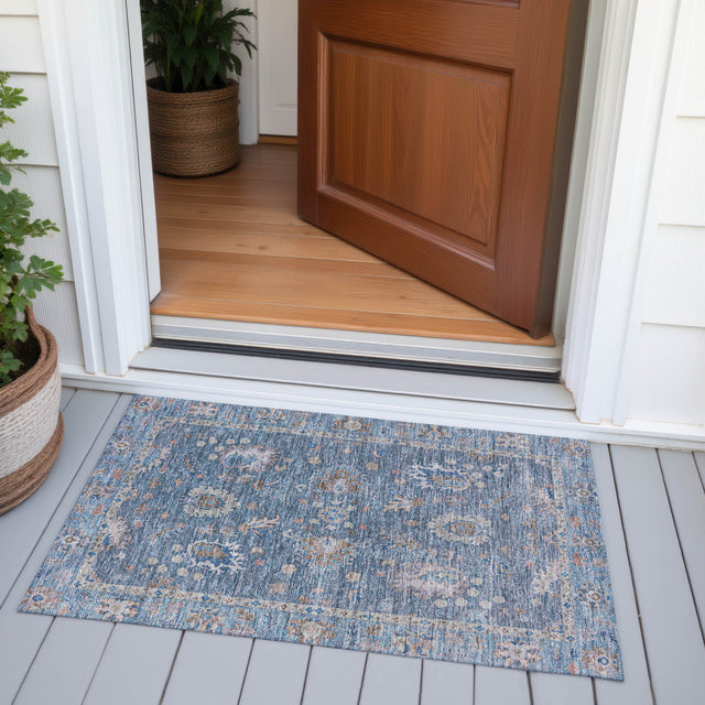 Addison Chantille ACN2104 Global Machine Made Traditional Blue Rug