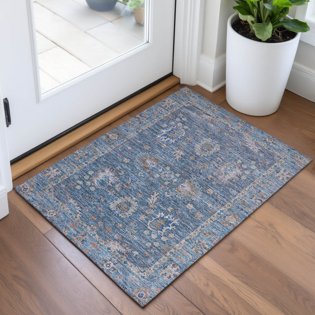 Addison Chantille ACN2104 Global Machine Made Traditional Blue Rug