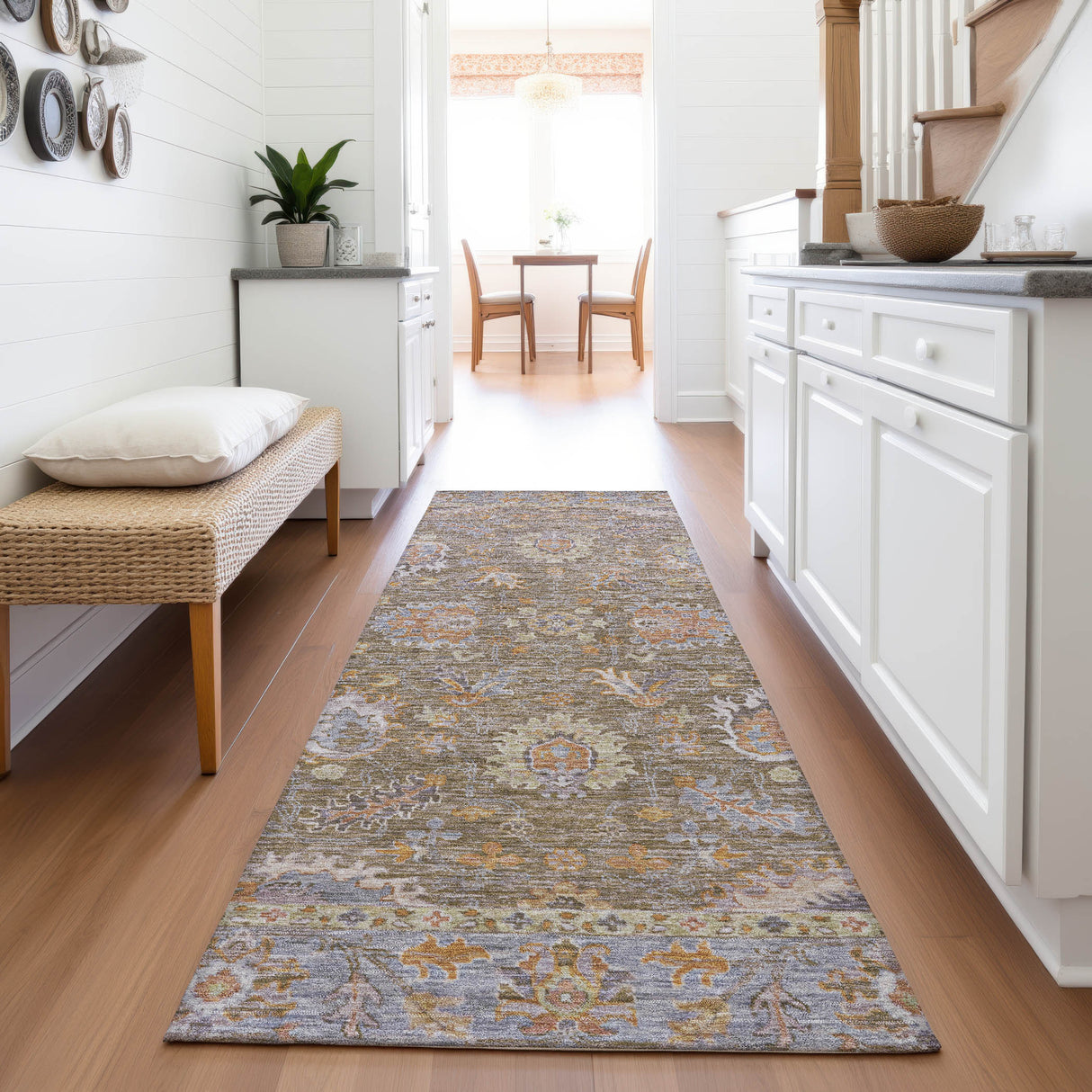 Addison Chantille ACN2104 Global Machine Made Traditional Brown Rug