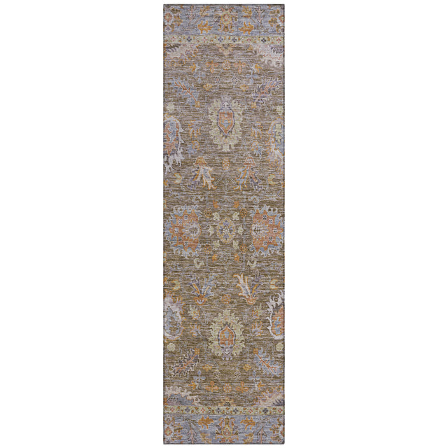 Addison Chantille ACN2104 Global Machine Made Traditional Brown Rug