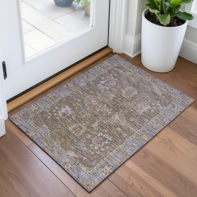 Addison Chantille ACN2104 Global Machine Made Traditional Brown Rug