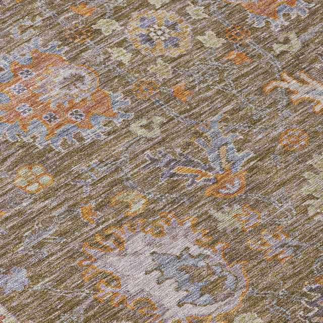 Addison Chantille ACN2104 Global Machine Made Traditional Brown Rug