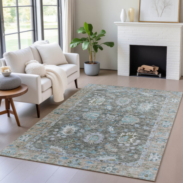 Addison Chantille ACN2104 Global Machine Made Traditional Fern Rug