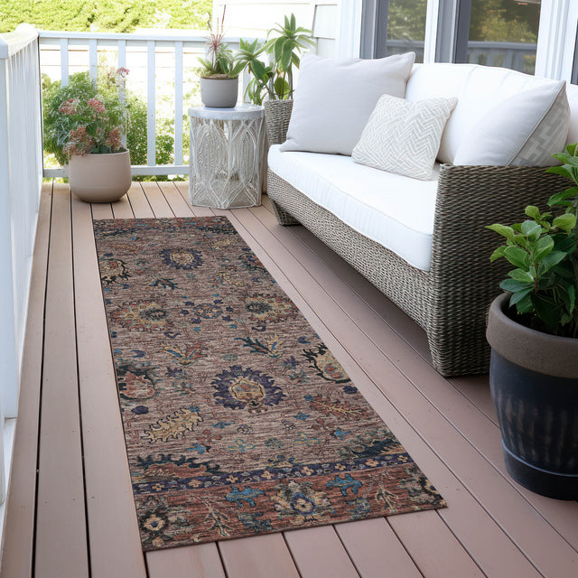 Addison Chantille ACN2104 Global Machine Made Traditional Mocha Rug