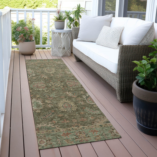 Addison Chantille ACN2104 Global Machine Made Traditional Olive Rug