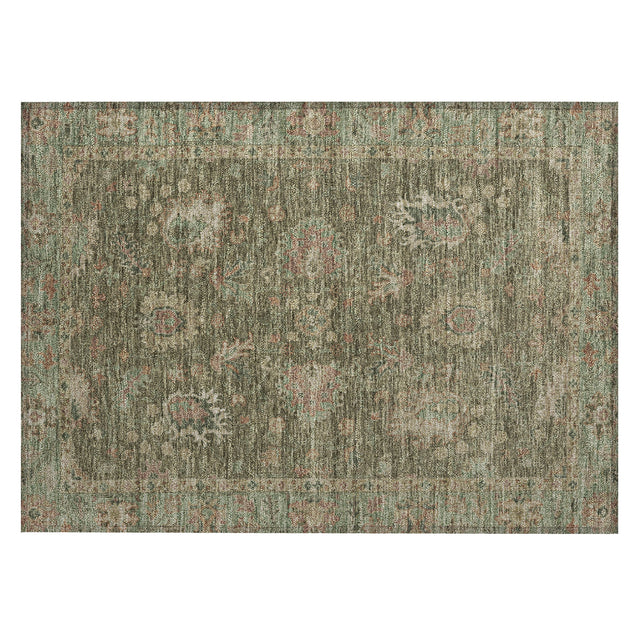 Addison Chantille ACN2104 Global Machine Made Traditional Olive Rug
