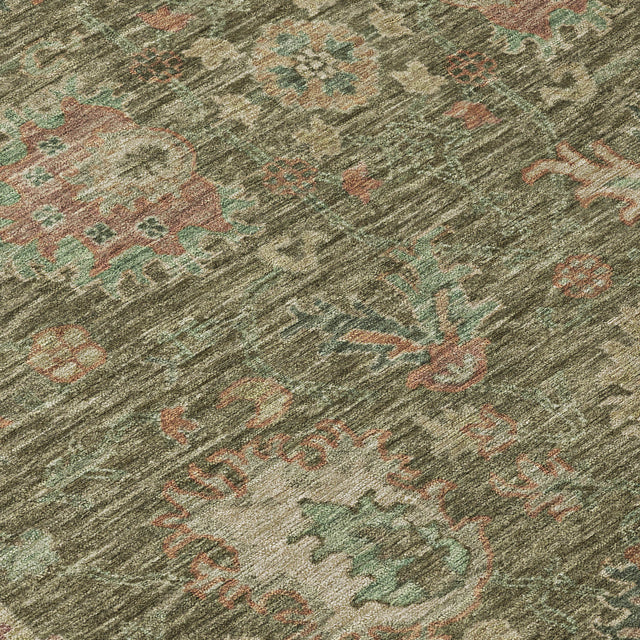 Addison Chantille ACN2104 Global Machine Made Traditional Olive Rug