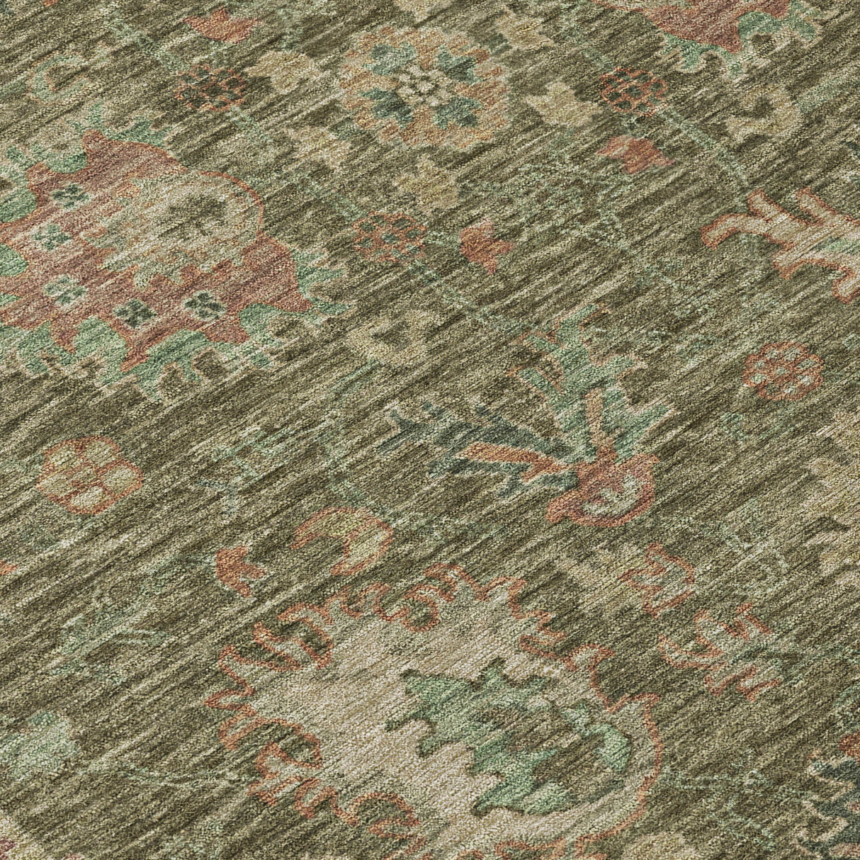 Addison Chantille ACN2104 Global Machine Made Traditional Olive Rug