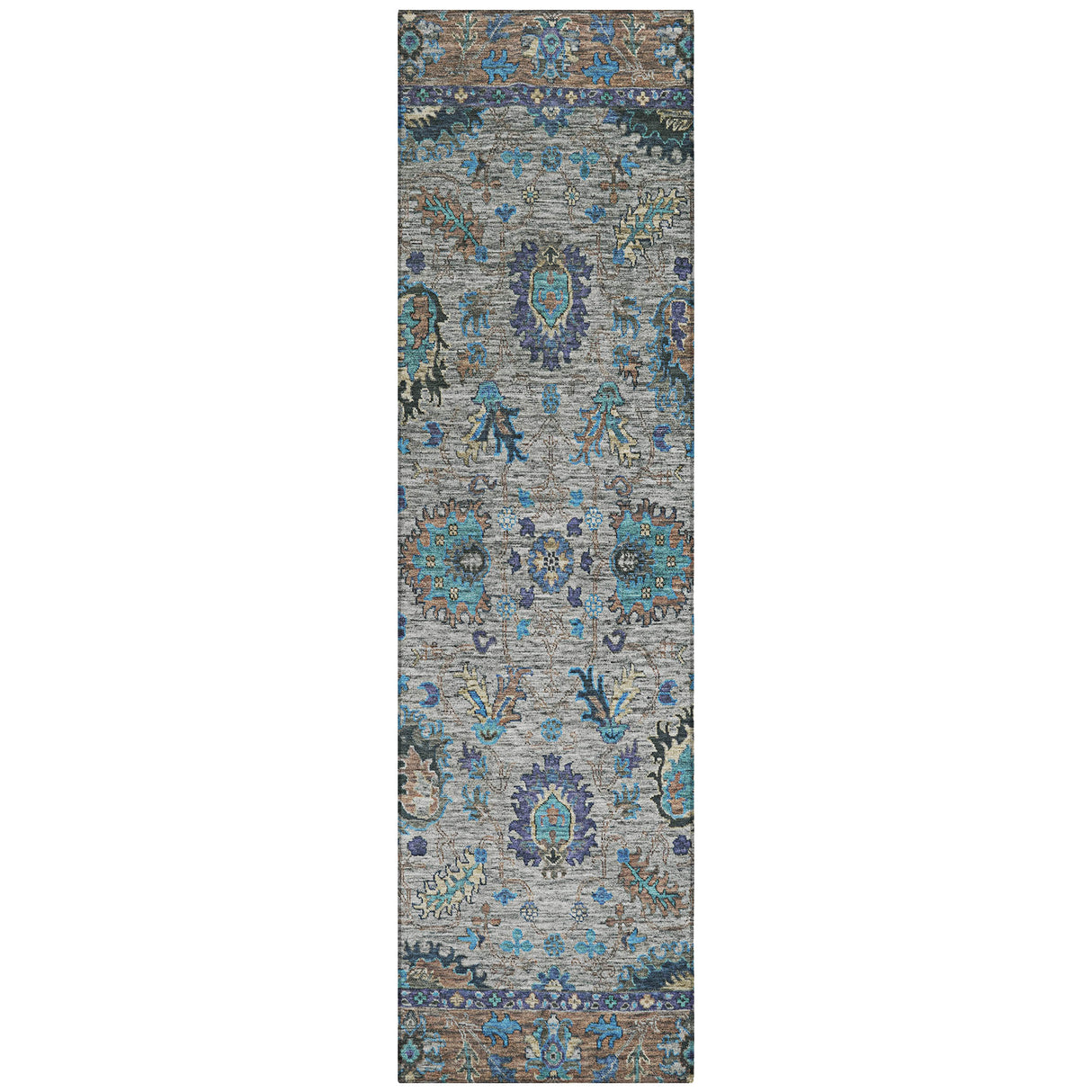 Addison Chantille ACN2104 Global Machine Made Traditional Pewter Rug