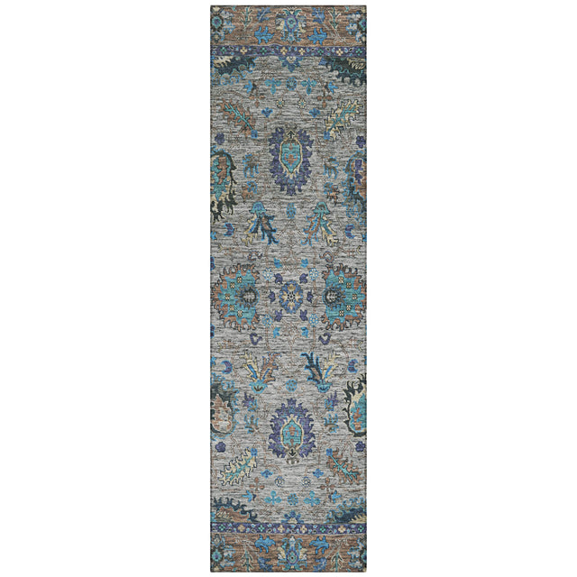 Addison Chantille ACN2104 Global Machine Made Traditional Pewter Rug