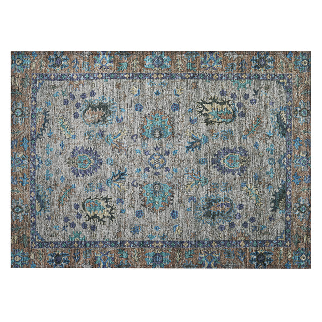 Addison Chantille ACN2104 Global Machine Made Traditional Pewter Rug