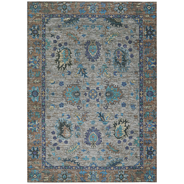 Addison Chantille ACN2104 Global Machine Made Traditional Pewter Rug