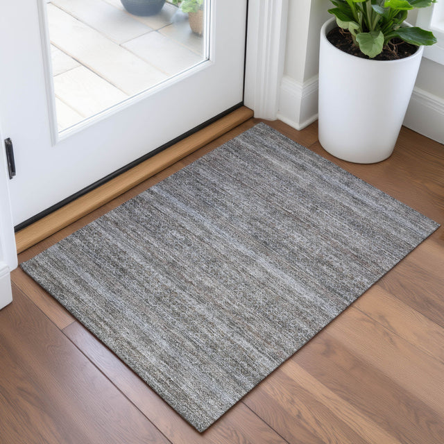 Addison Chantille ACN2105 Stripes Machine Made Transitional Brown Rug