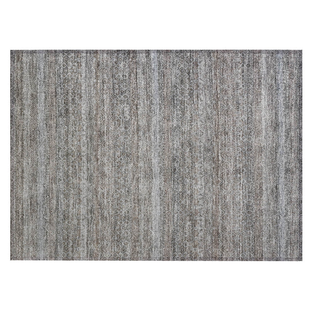 Addison Chantille ACN2105 Stripes Machine Made Transitional Brown Rug