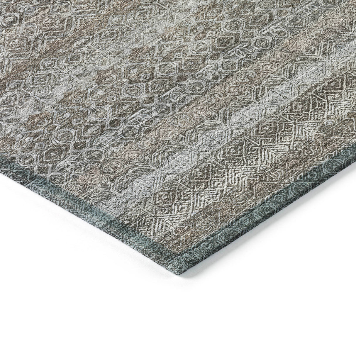 Addison Chantille ACN2105 Stripes Machine Made Transitional Brown Rug