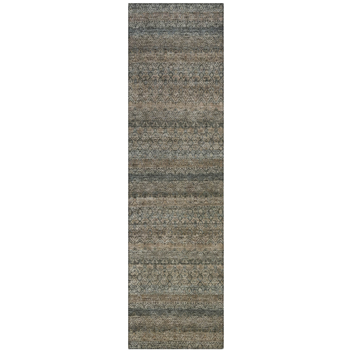Addison Chantille ACN2105 Stripes Machine Made Transitional Chocolate Rug