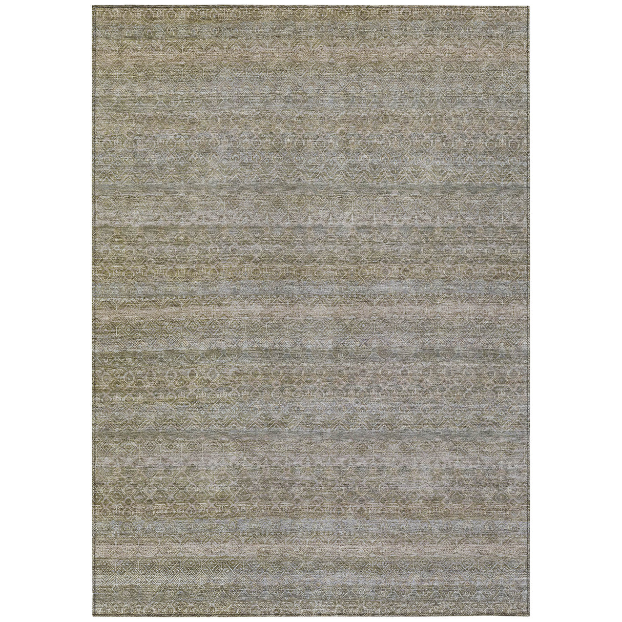 Addison Chantille ACN2105 Stripes Machine Made Transitional Khaki Rug