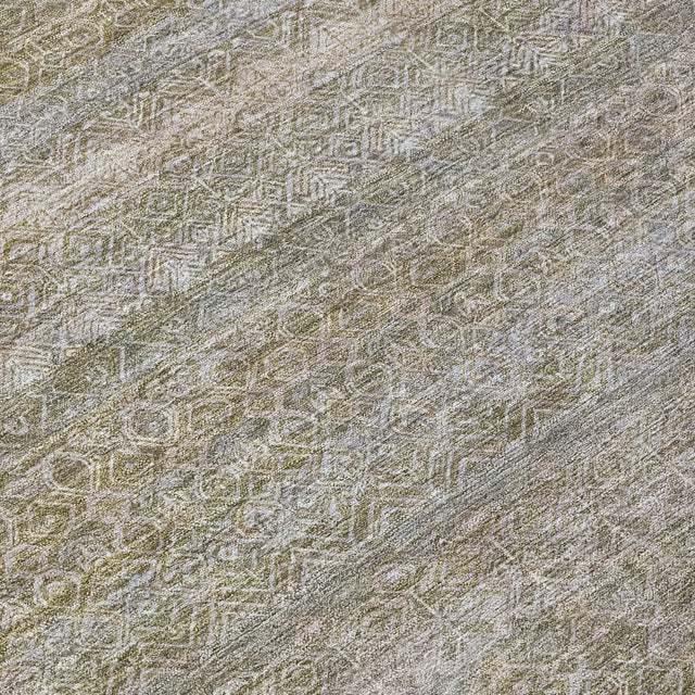 Addison Chantille ACN2105 Stripes Machine Made Transitional Khaki Rug
