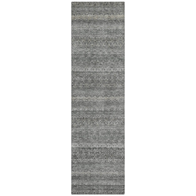 Addison Chantille ACN2105 Stripes Machine Made Transitional Pewter Rug